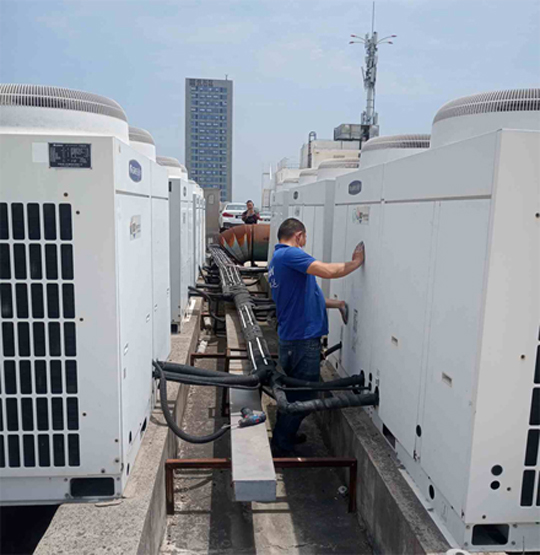 新河中央空调制热和不制冷系统维修方法